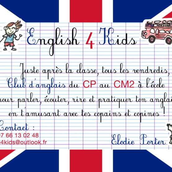 Inscriptions club anglais rentrée 20