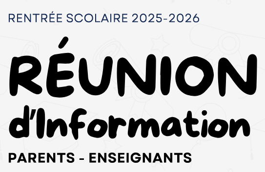 Réunions de rentrée