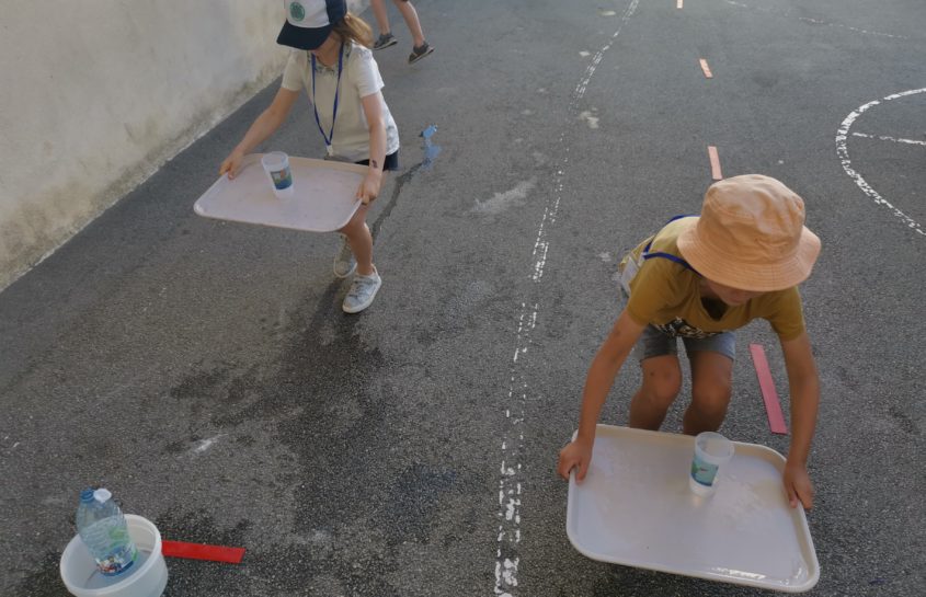 Jeux d’eau durant la canicule