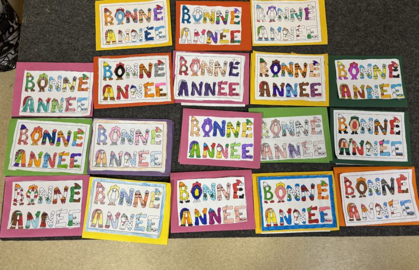 Les cartes de vœux des CP-CE1