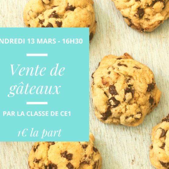 Vente de gâteaux par les CE1
