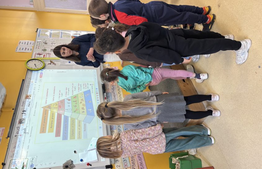 Intervention d’étudiantes sur l’alimentation